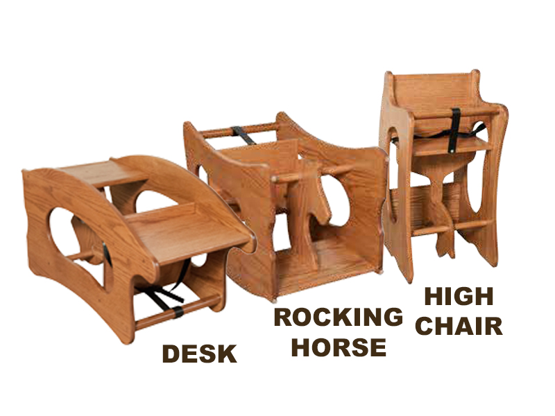 rocking horse high chair