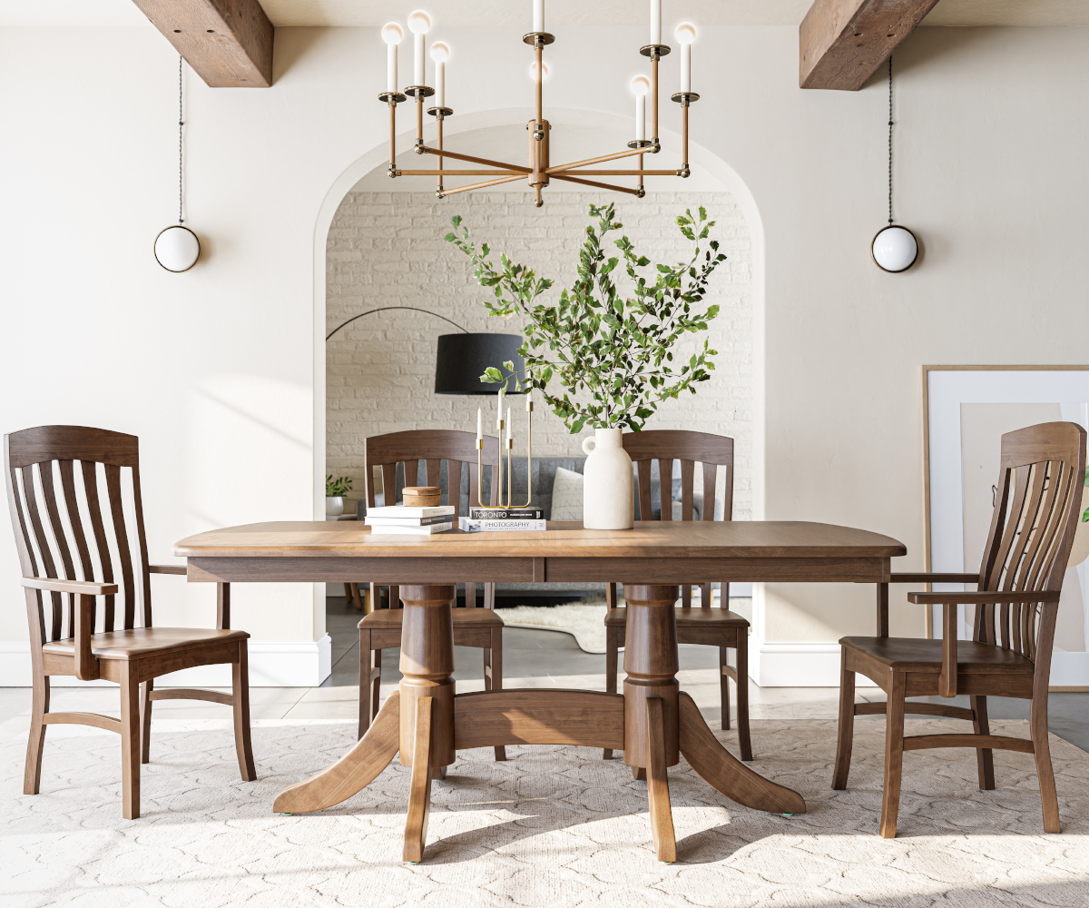 Baytown Double Pedestal Table Collection South Texas Amish Furniture