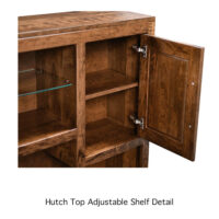 Vienna Double Pedestal Desk with Hutch - Image 2