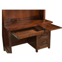 Sante Fe Single Pedestal Desk With Hutch - Image 2