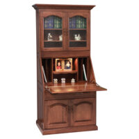 Executive Deluxe Secretary Desk With Doors - Image 2