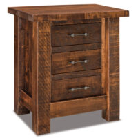 Vandella 3 Drawer Small Nightstand