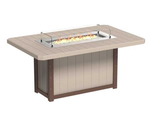 Lumin Fire Table - 79" Rectangular - Counter Height