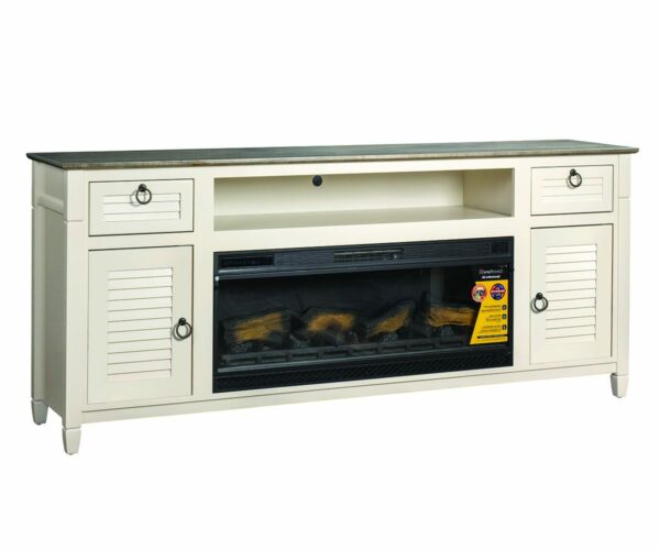 Aden Park TV Stand With Firebox