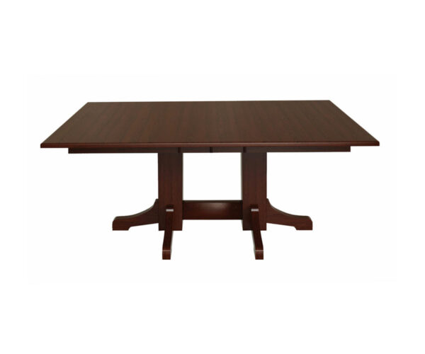 Mission Double Pedestal Table